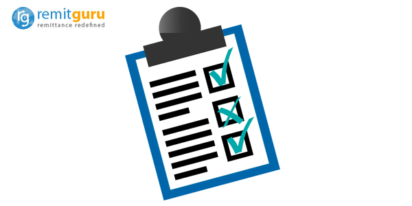 Check List For Online Money Transfer To India